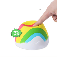 Mini veilleuse en silicone mignonne, lampe de chevet à induction pour bébé et enfants