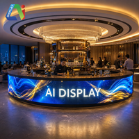 Écran LED Cylindrique Spécial AI DISPLAY P1.8 P2 P2.5 180, Forme Barre, 8K, Étanche IP65, Luminosité 7000cd, Lisible en Plein Soleil