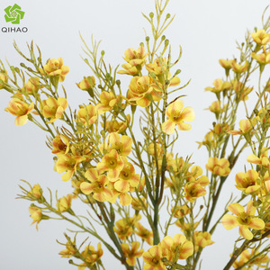 Flores de Ciruelo Artificiales Qihao, Amarillas, de Alta Simulación, Arreglo Floral, Decoración para el Hogar - Product Image 1