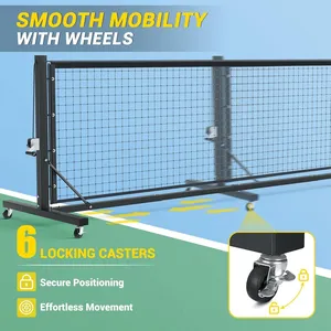 Sistema de Red de Pickleball de Grado Profesional Resistente y Económico de 22 Pies <span class=keywords><strong>con</strong></span> Ruedas para Adultos - Product Image 3