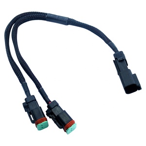 定制deutsch线束组件2针DT插头DT06-2S-EP11黑色DT06-2S连接器 - Product Image 1