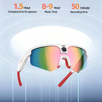 Gafas de Ciclismo Deportivas con IA y Cámara, Video 1080P, Traducción por IA, Asistente de Voz, Audio Inalámbrico, Transferencia WiFi, OEM