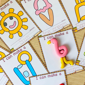 Kit de tapis de pâte à modeler sur le thème de l'été pour les tout-petits, non toxique, écologique, jouet créatif d'apprentissage - Product Image 5