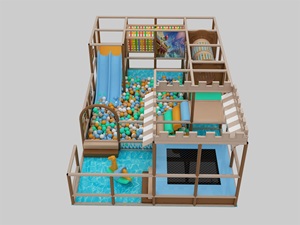 Équipement de terrain de jeu intérieur pour enfants sur le thème des pirates de haute qualité, conception personnalisée, terrain de jeu intérieur pour enfants - Product Image 2