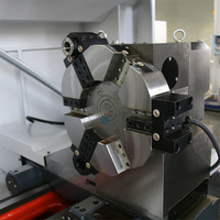 Tour CNC à lit plat horizontal à usage moyen, économique, CAK6161, avec tourelle électrique à 4 positions et broche de 52 mm, fabriqué en Chine