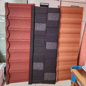 Ne se décolore pas Garantie de tuile en acier revêtue de pierre 50 ans Revêtement de sable Feuille de <span class=keywords><strong>toiture</strong></span> en métal Bardeaux à secouer <span class=keywords><strong>ardoise</strong></span> - Product Image 5