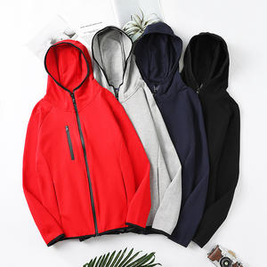 Logotipo personalizado 380gsm Canvas Windbreaker Thin Stand Collar Zip-Up Basic Casual Company Uniform Hood for Winter Front Logo Position - Product Image 1