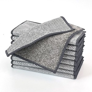 <span class=keywords><strong>Panno</strong></span> in microfibra a doppia faccia in rete metallica <span class=keywords><strong>per</strong></span> la pulizia di pentole e padelle, con bordo rinforzato e cuciture, riutilizzabile e antigraffio - Product Image 1