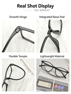 Stock disponible pour livraison immédiate : Montures de lunettes TR90, assortiment de modèles carrés tendance pour les boutiques de mode rapide - Product Image 3