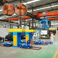 Horno de Inducción para Fundir Cobre, para Chatarra de Cable y Tiras de Cobre, Máquina de Fundición de Varillas de Cobre de 8.5mm y 9.5mm