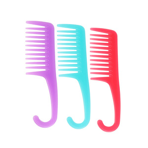Colorful <b>wide</b>-toothed <b>comb</b> for long hair, parting <b>comb</b>, men's and women's plastic <b>comb</b> for home use. - Product Image 4