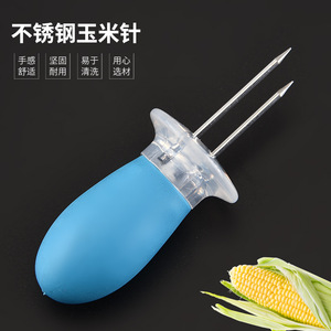 Fourchettes à maïs en acier inoxydable, brochettes pour barbecue, gadgets de cuisine, outils de cuisson créatifs pour grillades et pique-niques - Product Image 2