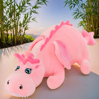 Joli petit dragon vert en peluche, coussin long, accompagne le sommeil, logo personnalisable, rembourrage en PP, polyester, unisexe
