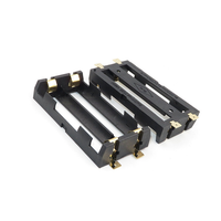 Support de batterie 18650 à 1 emplacement, boîtier de batterie lithium-ion 3,7 V, kits DIY avec connecteur à broches pour montage sur carte PCB