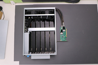 Station d'extension GPU à 5 emplacements basée sur un commutateur PEX88096, 5 GPU, PCIe 4.0, haute vitesse, multi-GPU, pour station de travail et serveur