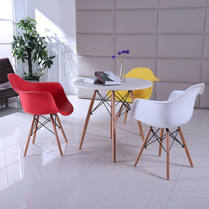 Caliente Vender casa <span class=keywords><strong>muebles</strong></span> producto reposabrazos sillas de plástico con patas de madera - Product Image 6