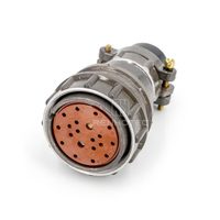 Conector Exterior a Prueba de Polvo Serie 2PM-36, Conector Hembra Recto de 20 Pines Sin Blindaje, 2PM36K20QB2