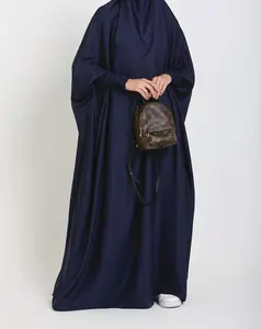 Verschiedene Farben verfügbar einfarbig ohne Muster lange Ärmel chiffon damen muslimische Kleidung mit Kindern