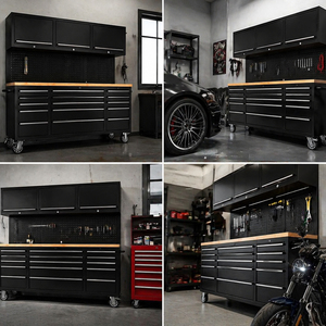 Combination Tool Workbench Chest Mobile Customized <b>Drawers</b> <b>Trolley</b> Garage Rolling 72 Inch Steel Lockable Cabinet TC-01 Customiza - Product Image 3