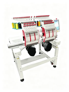 Máquina <span class=keywords><strong>de</strong></span> Bordar Computarizada Industrial Digital Automática <span class=keywords><strong>de</strong></span> 2 Cabezas con 12/15 Agujas para Gorras Planas, Prendas <span class=keywords><strong>de</strong></span> Vestir y Camisetas - Product Image 2