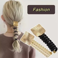 Bande élastique haute cheveux attachés ne fait pas mal corde à cheveux queue de cheval corde à cheveux tempérament simple cordon téléphonique bandeau