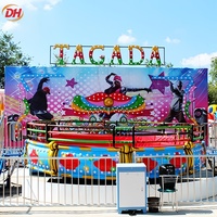 Manège Tagada Rotatif Disco, Attraction de Fête Foraine à Usage Commercial pour Projet d'Extension et de Rénovation de Parc