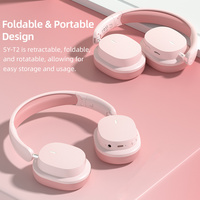 Headphone Nirkabel Soyto T2 Harga Pabrik, Over-Ear, Ringan, Desain Lipat, Cocok untuk Olahraga