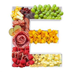 กล่องกระดาษแข็งทรงต่างๆ ขนาด 12 นิ้ว ปลอดภัยสำหรับอาหาร สำหรับตกแต่งโต๊ะอาหาร ใส่ของได้ เหมาะสำหรับถาดชาร์กูเตอรี (E) - Product Image 1