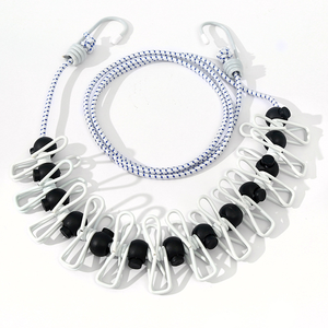 Sèche-<span class=keywords><strong>linge</strong></span> de voyage pliable multifonctionnel en latex, résistant au vent, élastique, montage sur porte/mur - Écologique, gain de place - Product Image 1