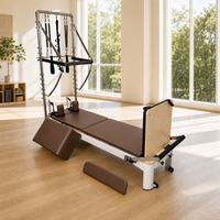 Machine de Pilates multifonctionnelle en alliage d'aluminium, type Half Cadillac Reformer Tower, avec résistance à ressort