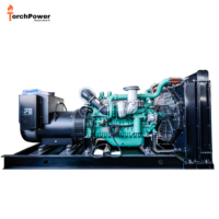 Groupe électrogène diesel ouvert homologué CE de 300 kW à 500 kW, puissance de secours, avec alternateur Stamford et panneau de commande numérique