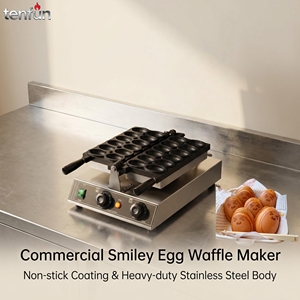 Macchina Elettrica Commerciale per Waffle a Forma di Uovo, 10 Scomparti Antiaderenti, per Negozi di Tè al Latte e Snack - Product Image 3