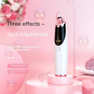 Extracteur de points noirs électrique avec 5 têtes d'aspiration pour un nettoyage en profondeur des pores, outil de soin de la peau, extracteur d'acné et de comédons - Product Image 1