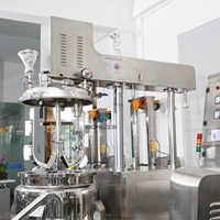 Homogénéisateur d'émulsification sous vide équipement de machines chimiques ligne de production de crème shampooing dentifrice faisant la machine