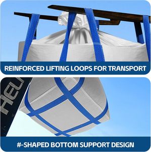 FIBC Bulk Bag Jumbo Bag 1 Ton Big Bag PP Woven Industrial Packaging Bags Factory Supply - Product Image 2