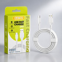 Câble de charge rapide XTAURI Micro USB 5 broches mâle 3A avec gaine en nylon pour téléphones mobiles Android et ordinateurs