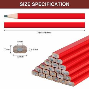 Juego <span class=keywords><strong>de</strong></span> Lápices <span class=keywords><strong>de</strong></span> Carpintero, Lápiz Plano, Pedido al por Mayor, Lápices <span class=keywords><strong>de</strong></span> Madera Octagonales HB para Uso en Obras y Kits <span class=keywords><strong>de</strong></span> Herramientas - Product Image 2