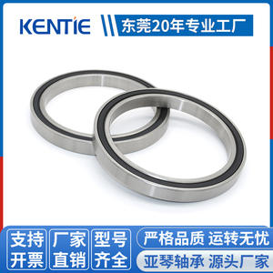 Roulements à billes à gorge profonde en acier inoxydable de grande taille S61819RS S61822RS S61824RS, capuchons en caoutchouc, acier chromé GCR15, cage en nylon C3 2RS ZZ - Product Image 3