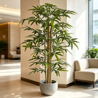 Plante de bambou artificielle sur mesure 120/150/180 cm, plante de bambou artificielle en plastique, plante de bonsaï pour la décoration intérieure