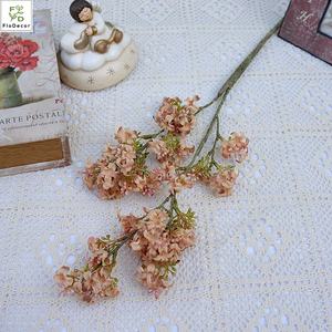 Fleurs artificielles en soie lilas vintage, simulation, accessoires de mariage, <span class=keywords><strong>exposition</strong></span>, 6 couleurs - Product Image 4