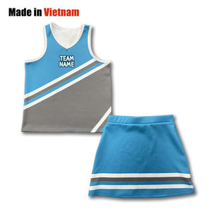 Costumes uniformes de pom-pom girl pour femmes sublimés personnalisés Technique imprimée pour l'entraînement en équipe - Product Image 1