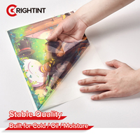 Rouleau d'autocollant vinyle activé par l'eau, simple face, pour masquage, papier auto-adhésif, imperméable, brillant ou mat