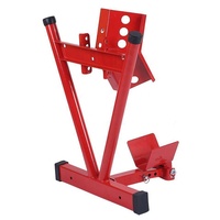 Support de moto réglable Cale de roue de moto Cale de roue de moto pour la plupart des roues avant de 17 "-21".