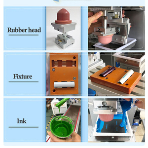 Dễ dàng hoạt động hướng dẫn sử dụng Silicone Vòng đeo tay bảng loại đơn sắc logo <span class=keywords><strong>Pad</strong></span> máy in thủy tinh nhựa màu con dấu mực Cốc máy in - Product Image 6