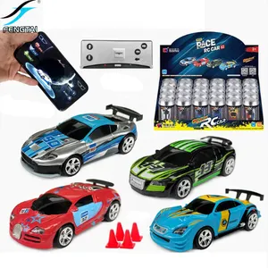 Spanje Lokale Verzending Mini Cola Speed Rc Radio Afstandsbediening Micro Raceauto Led Licht Voertuig App Telefoon Sensor Model Spelen