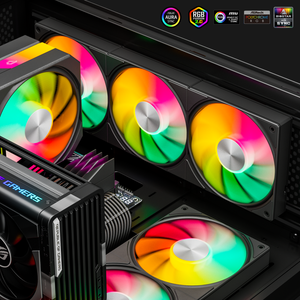 <span class=keywords><strong>UpHere</strong></span> Tout en Un 120mm ARGB Châssis CPU Refroidisseur Ventilateurs DC 12V Silencieux PWM Ventilateurs De Refroidissement - Product Image 5