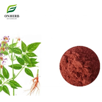 Extrait de Salvia Miltiorrhiza Naturel de Qualité Supérieure, Danshensu 20% Acide Sal-vianique en Poudre, Fournisseur d'Usine, CAS 76822-21-4