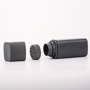 Nouveau Flacon Shaker Carré de 50g en PEHD pour Poudre de Talc ou Épices en Vrac, avec Bouchon Tournant et Couvercle Complet - Product Image 4