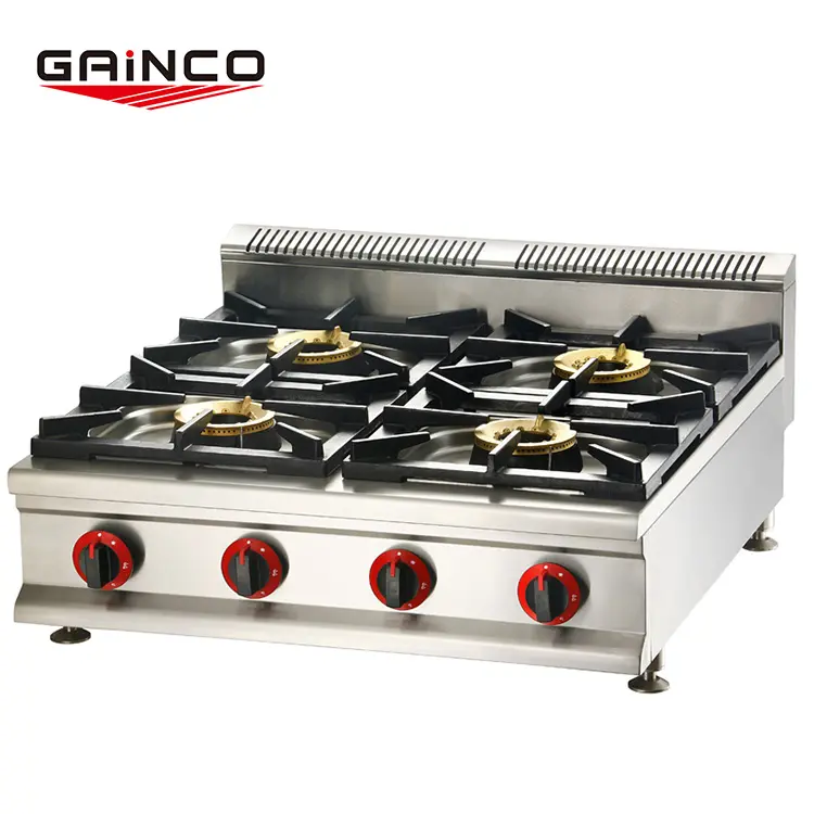 Wholesale Low Price Manufacturer Stainless Steel Table Top Gas Stove With 4 Burner Gas Hob/Gas Stove