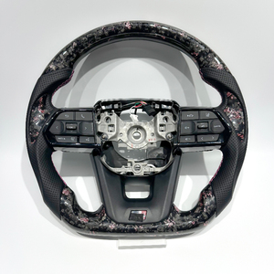 Volant de direction en cuir entièrement plat en fibre de carbone, directement de l'usine, pour Toyota LC300 Cruise GR - Product Image 3
